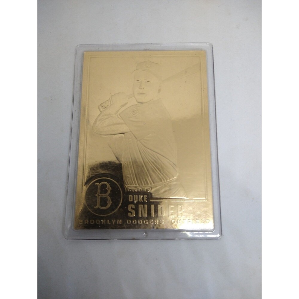 Danburry Mint-Gold enclosed Duke Snider Card